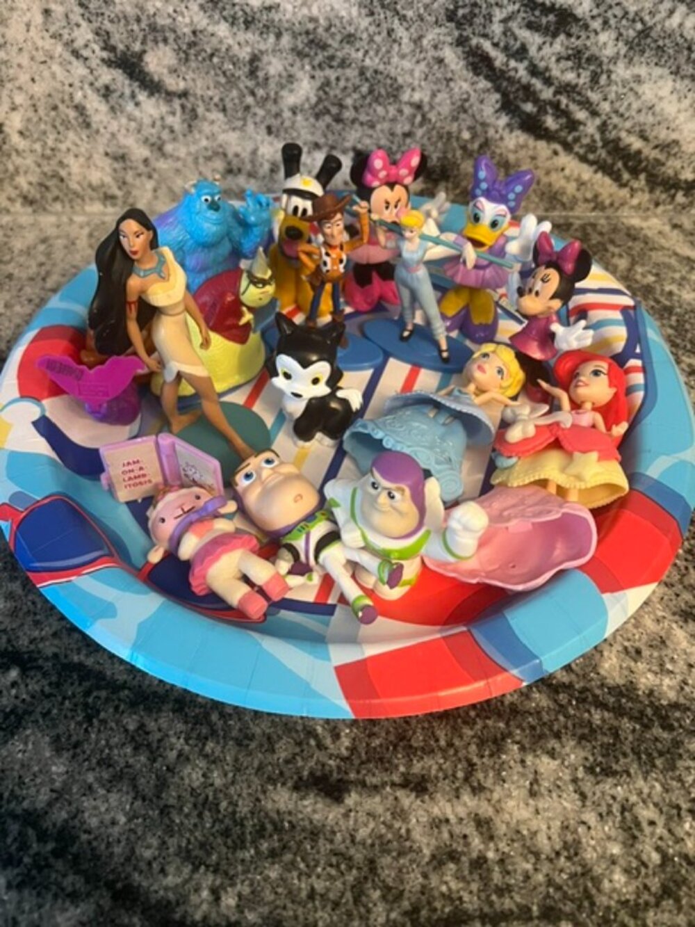 Disney Pixar Mini Figures Lot of 15+ Toy Story Princess Minnie Cake Toppers Toys
